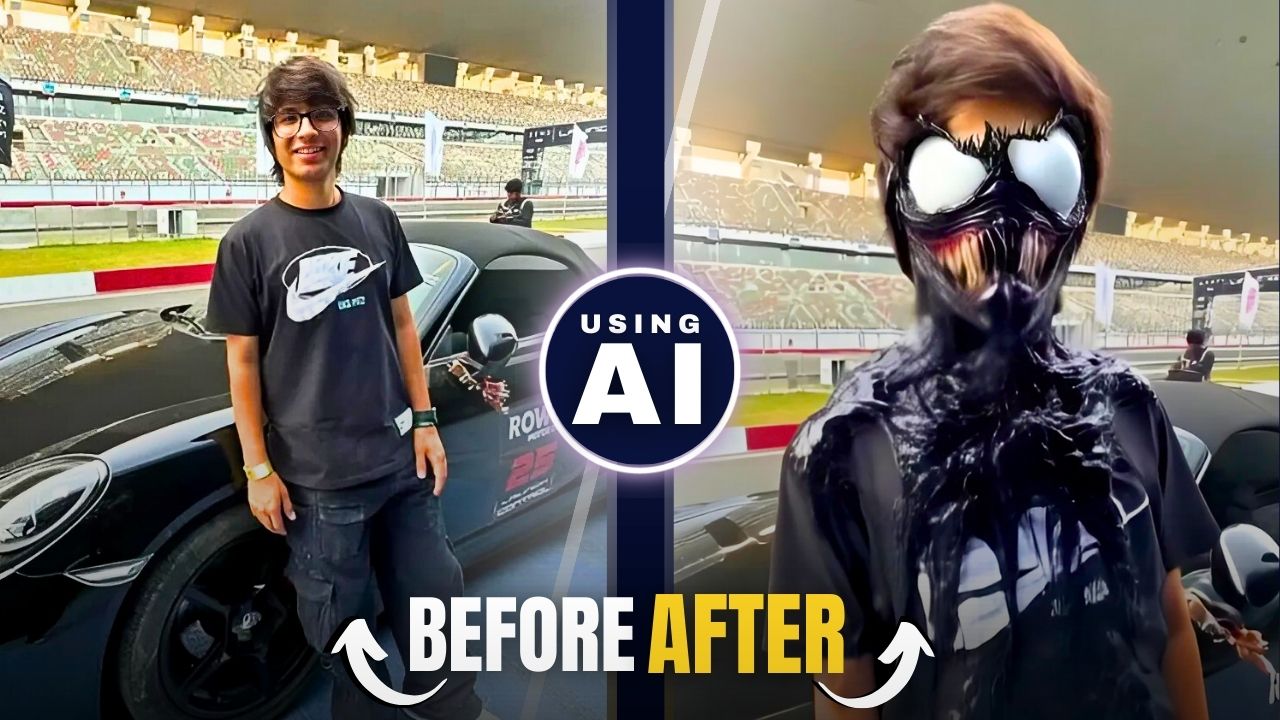 How to make Normal Photo to Venom VFX Video using Ai